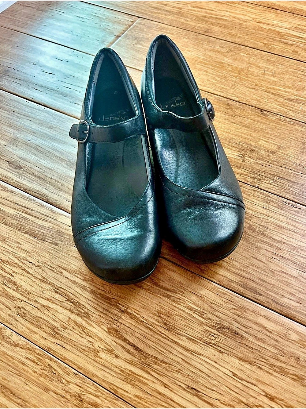 Dansko Fawna Mary Jane Heels Comfort Shoes Black EU 38